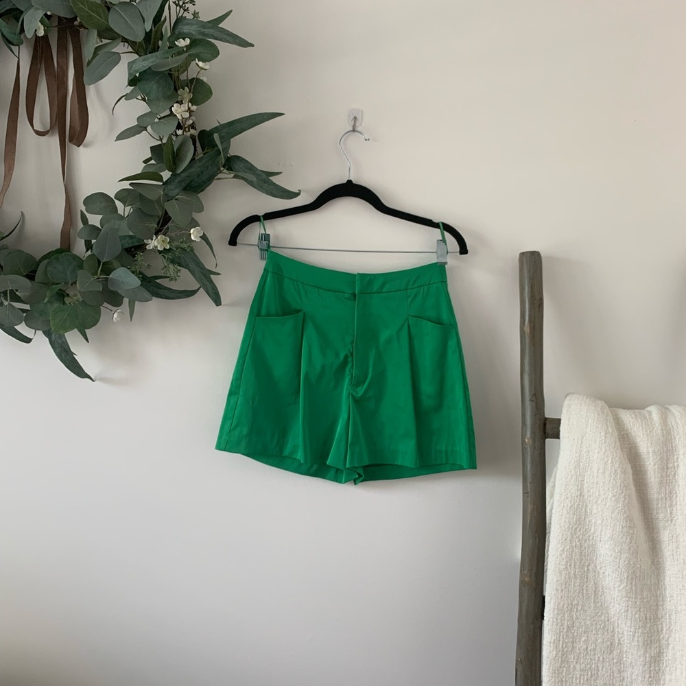 Emerald green Zara shorts